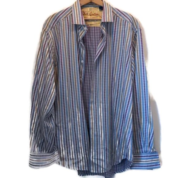 Robert Graham XL 100% Cotton Fun Print Button Down Shirt